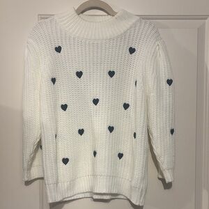 EUC Anthropologie Heart Sweater